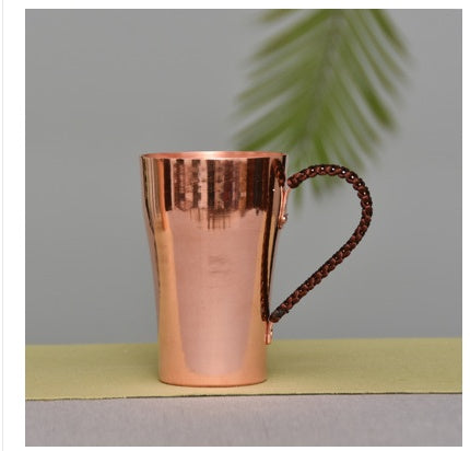 Handmade Copper Water Cup Thick Red Copper Cup Brass Cup Beer Copper Cup