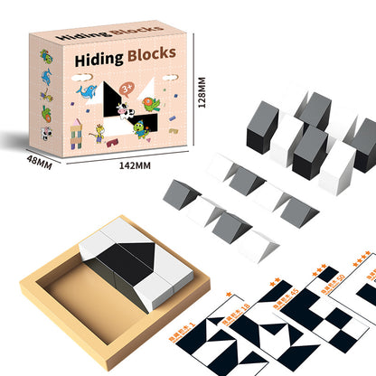 Alzheimers Activities for Seniors Puzzle Hidden Building Blocks Puzzle Toys(Free Shipping)