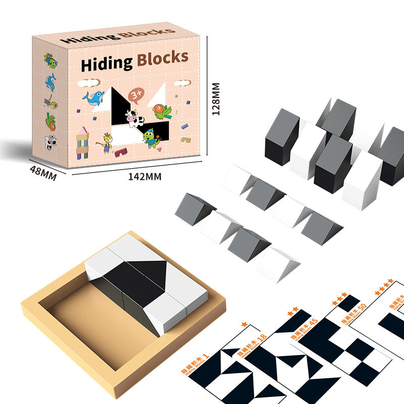 Alzheimers Activities for Seniors Puzzle Hidden Building Blocks Puzzle Toys(Free Shipping)