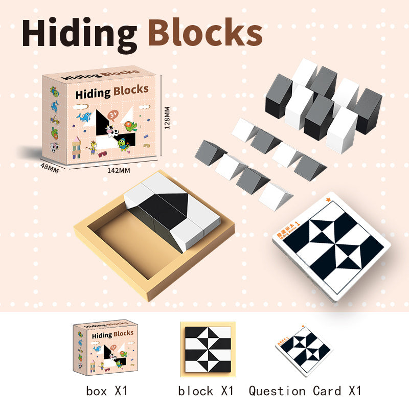 Alzheimers Activities for Seniors Puzzle Hidden Building Blocks Puzzle Toys(Free Shipping)