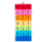21 grid rainbow medicine pill box