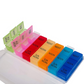 21 grid rainbow medicine pill box