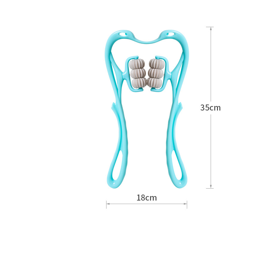 Six-wheel Neck Massager Relieve Roller Massage Tool