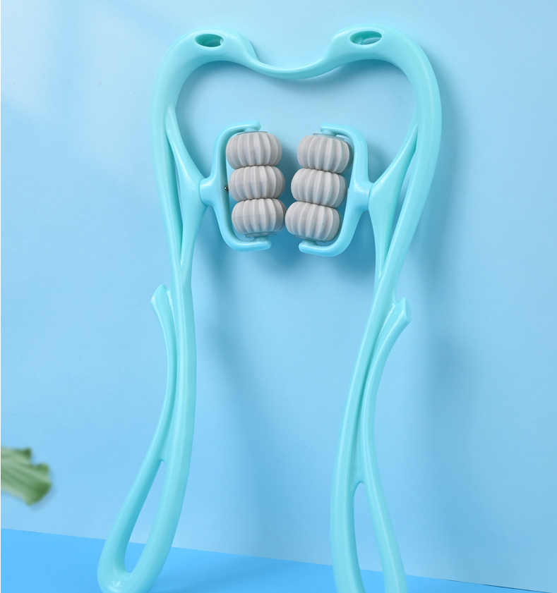 Six-wheel Neck Massager Relieve Roller Massage Tool
