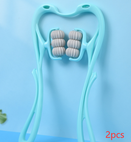 Six-wheel Neck Massager Relieve Roller Massage Tool